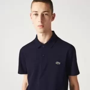 Mens Lacoste Regular Fit Stretch Organic Cotton Polo Size 4 - M Navy Blue