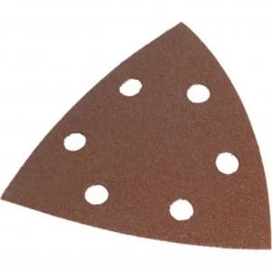 Faithfull Punched Hook and Loop Delta Sanding Sheets 40g Pack of 25