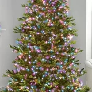 The Winter Workshop - 1000 LED Compact Cluster Lights for 7ft Christmas Tree - Indoor & Outdoor Garden Party Wedding Event Multi Function Timer