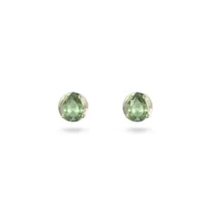 Stilla Stud Cut Green Gold-tone Plated Earrings 5639120