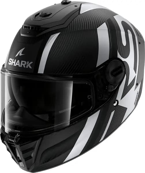 Shark Spartan RS Carbon Shawn Mat Carbon Black Silver DKS Full Face Helmet 2XL