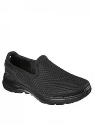 Skechers Go Walk 6 Athletic Mesh Slip On Shoe, Black, Size 11, Men