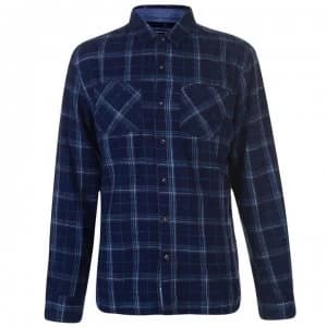 SoulCal Flannel Shirt Mens - Navy/Grey/Turq