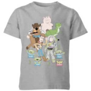 Toy Story Group Shot Kids T-Shirt - Grey - 11-12 Years