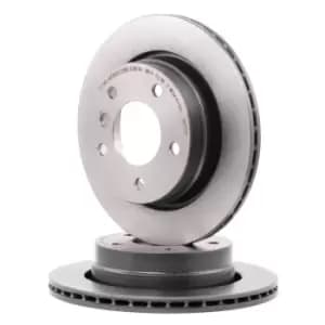 PAIR PAINTED BREMBO BRAKE DISC 09.7727.11