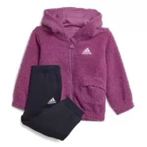 adidas Flc Hood Jog Bb31 - Purple