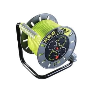 Masterplug PRO-XT Open Cable Reel 240V 13A 4-Socket 25m