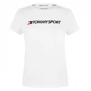 Tommy Sport Chest Logo T Shirt - PVH White