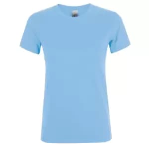 SOLS Womens/Ladies Regent Short Sleeve T-Shirt (L) (Sky Blue)
