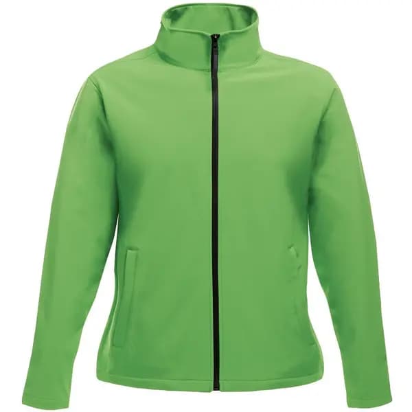 Regatta Womens Ablaze Printable Softshell Workwear Jacket 12 - Bust 36' (92cm) Extreme Green/Black TRA629-9KX-12