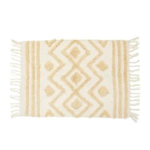 Sass & Belle Blanca Tufted Zigzag Rug