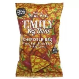 Emily Crisps Chipotle Bbq Veg Thins - 80g x 8