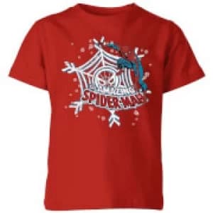Marvel Spider-Man Kids Christmas T-Shirt - Red - 11-12 Years