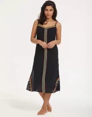 St Lucia Embroidered Midi Dress