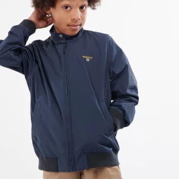 Barbour Boys' Crested Royston Casual Jacket - Navy - 12-13 Years