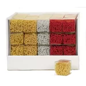 Premier Bead Garland (Pack of 3) (Pack of 3) (Red/Silver/Gold)