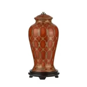 Table Lamp Ceramic Base Traditional Terracotta LED E27 60W Bulb