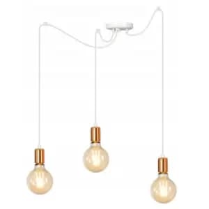 Spark White Cluster Pendant Ceiling Light 3x E27