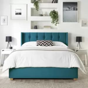 CL Utopia Velvet Double Ottoman Bedframe - Emerald