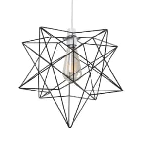 Sadira Star Pendant Shade in Matt Black