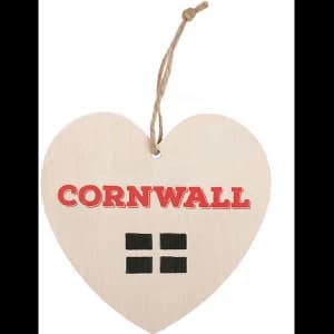 Cornwall Hanging Heart Sign