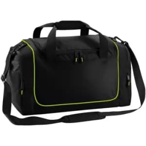 Teamwear Locker Duffle Bag (30 Litres) (One Size) (Black/Lime Green) - Quadra