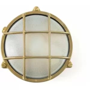 Noray 1-light brass garden wall light