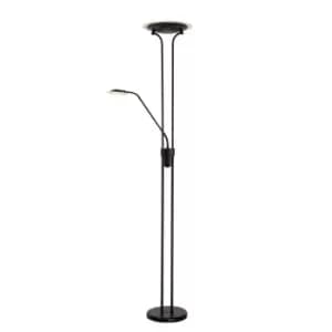 Champion-Led Modern Floor Reading Lamp - LED Dim. - 3000K - Black