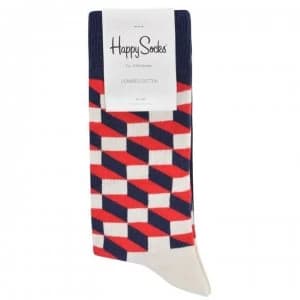 Happy Socks Optic Socks - Navy/Red