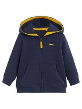 Mango Baby Boys Zip Thru Hoodie - Navy