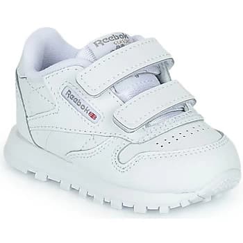 Reebok Classic CL LTHR 2V boys's Childrens Shoes Trainers in White toddler,5 toddler,5.5 toddler,7 toddler,8.5 toddler,9 toddler,5.5 toddler,6.5 toddl