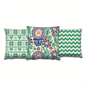 AC-4405-4698-4409 Multicolor Cushion Set (3 Pieces)