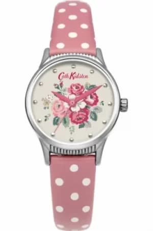 Ladies Cath Kidston Forest Bunch Pink Spot Strap Watch CKL012PS