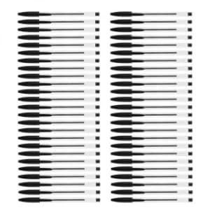 Value Medium Ballpoint Pen 0.7mm - Black (50 Pack)
