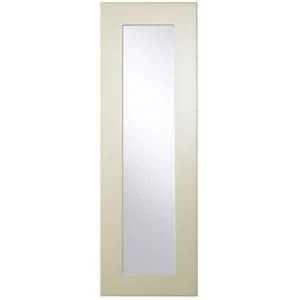 Cooke Lewis Raffello High Gloss Cream Tall glazed door W300mm