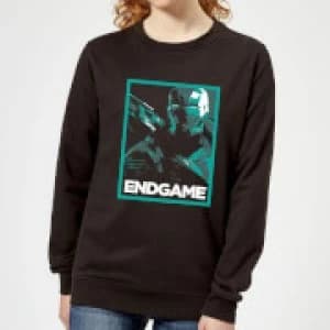 Avengers Endgame War Machine Poster Womens Sweatshirt - Black
