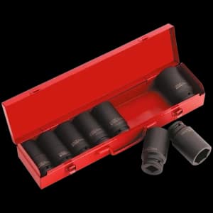 Sealey 9 Piece 3/4" Drive Deep Hexagon Impact Socket Set 3/4"