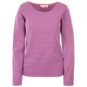 Trespass Womens/Ladies Caribou Casual Top (M) (Wild Purple Stripe)