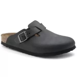 Birkenstock Unisex Boston Oiled Leather Clog Black UK9.5 (EU44)