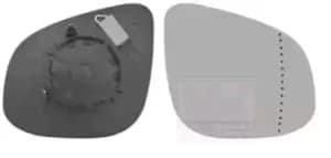 VAN WEZEL Wing Mirror Glass * HAGUS * 4412832 Side Mirror Glass,Mirror Glass MERCEDES-BENZ,RENAULT,CITAN Kasten (415),Citan Kombi / Tourer (415)