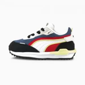 PUMA City Rider AC Babies' Trainers, Black/Ebony Size 5 Shoes