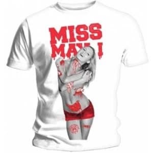 Miss May I Gore Girl Mens White T Shirt: Large