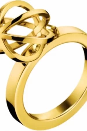 Ladies Calvin Klein PVD Gold plated Size N Show Ring KJ4XJR100207