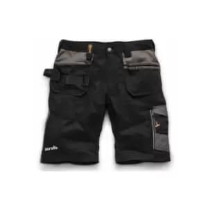 Scruffs - Trade Work Shorts Black with Multiple Pockets - 34" Waist