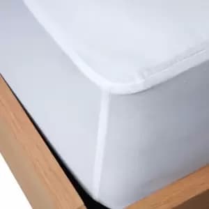 Panda Bamboo Mattress Protector White