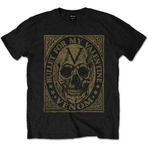 Bullet For My Valentine - Venom Skull Unisex Small T-Shirt - Black