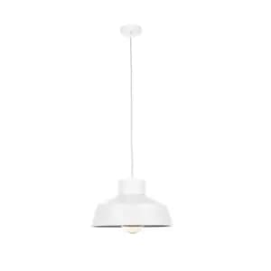 Moon Dome Pendant Ceiling Light White, 34cm, 1x E27
