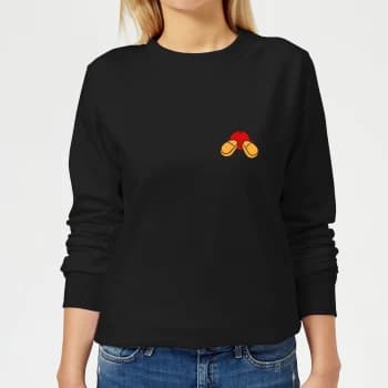 Disney Mickey Mouse Backside Womens Sweatshirt - Black - XL