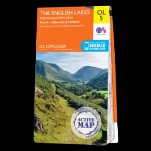 Map of The Lake District: North-eastern area