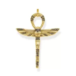 THOMAS SABO Gold Plated Egyptian Cross of Life Pendant